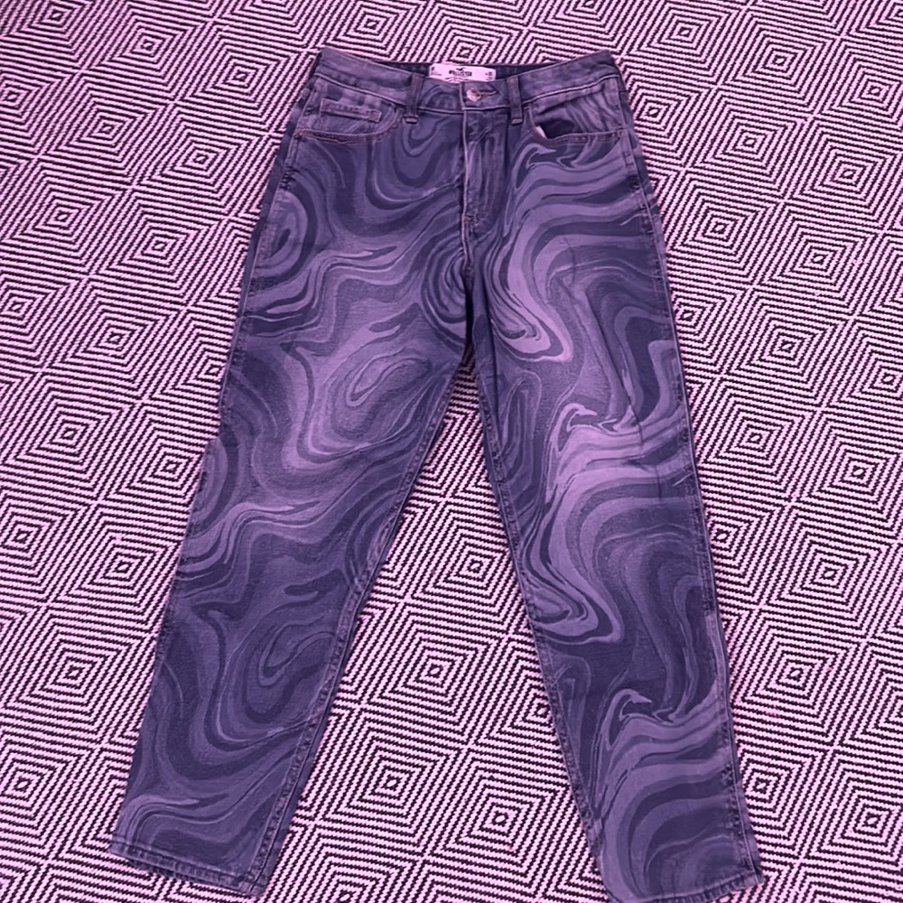 swirled jeans
